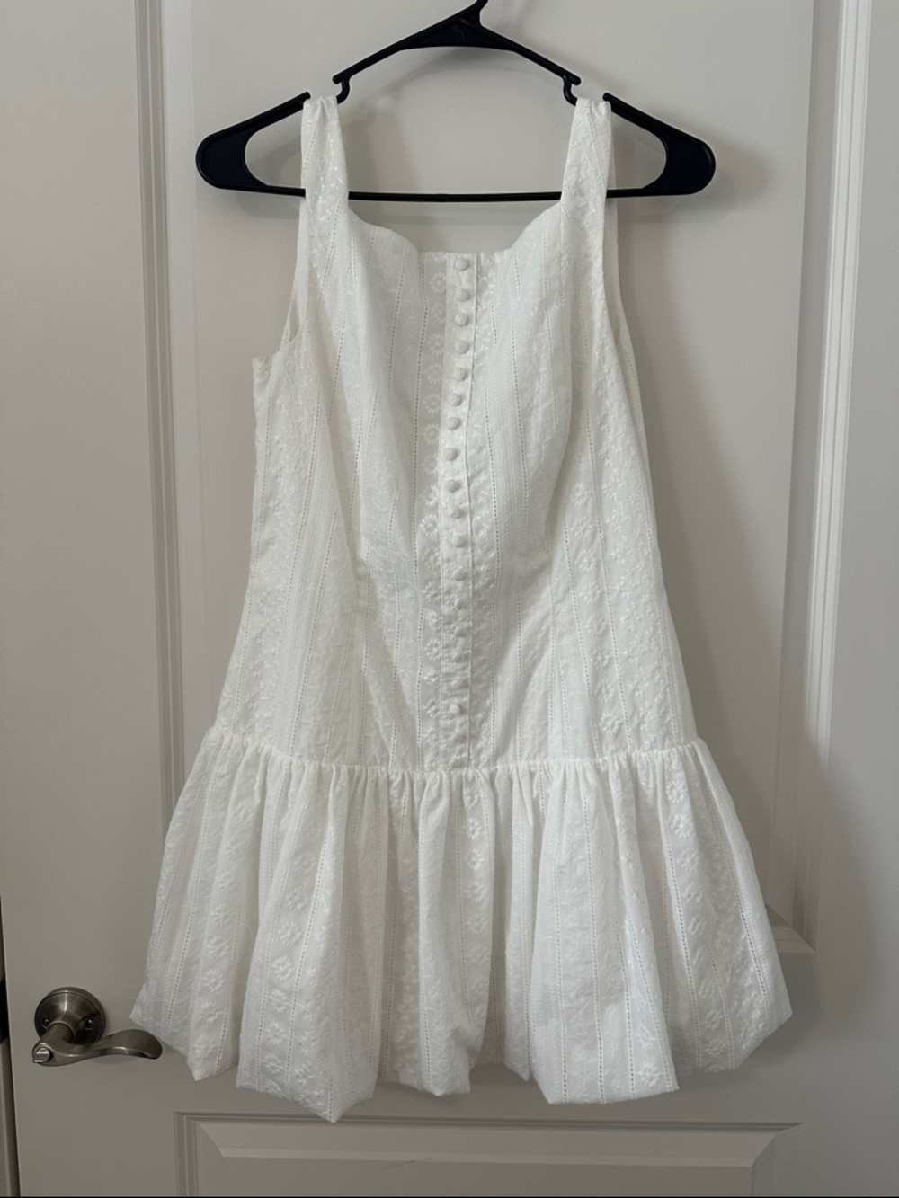 Gianni Bini White Eyelet Mini Dress